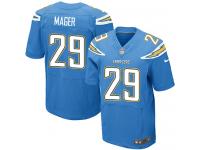 Men Nike NFL San Diego Chargers #29 Craig Mager Authentic Elite Electric Blue Jersey