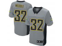Men Nike NFL San Diego Chargers #32 Eric Weddle Grey Shadow Limited Jersey