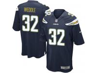 Men Nike NFL San Diego Chargers #32 Eric Weddle Home Navy Blue Game Jersey