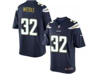 Men Nike NFL San Diego Chargers #32 Eric Weddle Home Navy Blue Limited Jersey
