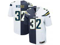 Men Nike NFL San Diego Chargers #32 Eric Weddle TeamRoad Two Tone Limited Jersey