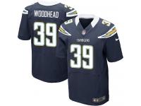 Men Nike NFL San Diego Chargers #39 Danny Woodhead Authentic Elite Home Navy Blue Jersey