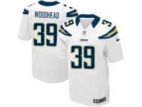 Men Nike NFL San Diego Chargers #39 Danny Woodhead Authentic Elite Road White Jersey