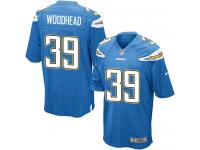 Men Nike NFL San Diego Chargers #39 Danny Woodhead Electric Blue Game Jersey