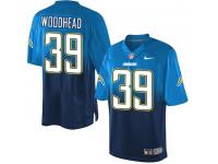 Men Nike NFL San Diego Chargers #39 Danny Woodhead Electric BlueNavy Fadeaway Limited Jersey