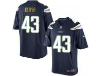Men Nike NFL San Diego Chargers #43 Branden Oliver Home Navy Blue Limited Jersey