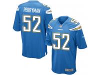 Men Nike NFL San Diego Chargers #52 Denzel Perryman Electric Blue Game Jersey