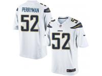Men Nike NFL San Diego Chargers #52 Denzel Perryman Road White Limited Jersey