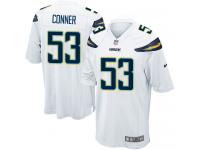Men Nike NFL San Diego Chargers #53 Kavell Conner Road White Game Jersey