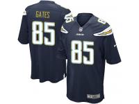 Men Nike NFL San Diego Chargers #85 Antonio Gates Home Navy Blue Game Jersey