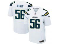 Men Nike NFL San Diego Chargers Donald Butler Authentic Elite Road White 56 New Jersey