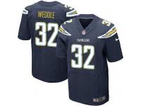 Men Nike NFL San Diego Chargers Eric Weddle Authentic Elite Home Navy Blue 32 New Jersey