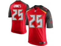 Men Nike NFL Tampa Bay Buccaneers #25 Mike James Home Red Limited Jersey