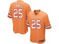 Men Nike NFL Tampa Bay Buccaneers #25 Mike James Orange Limited Jersey