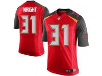 Men Nike NFL Tampa Bay Buccaneers #31 Major Wright Home Red Limited Jersey