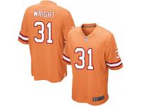 Men Nike NFL Tampa Bay Buccaneers #31 Major Wright Orange Game Jersey