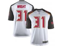 Men Nike NFL Tampa Bay Buccaneers #31 Major Wright Road White Game Jersey