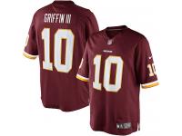 Men Nike NFL Washington Redskins #10 Robert Griffin III Home Burgundy Red Limited Jersey