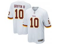 Men Nike NFL Washington Redskins #10 Robert Griffin III Road White Game Jersey