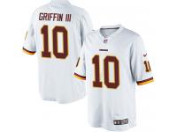 Men Nike NFL Washington Redskins #10 Robert Griffin III Road White Limited Jersey