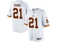 Men Nike NFL Washington Redskins #21 Earnest Byner Road White Limited Jersey