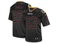 Men Nike NFL Washington Redskins #23 DeAngelo Hall Lights Out Black Limited Jersey