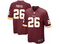 Men Nike NFL Washington Redskins #26 Clinton Portis Home Burgundy Red Game Jersey