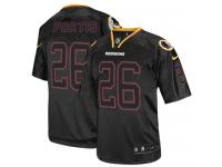 Men Nike NFL Washington Redskins #26 Clinton Portis Lights Out Black Limited Jersey