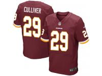 Men Nike NFL Washington Redskins #29 Chris Culliver Authentic Elite Home Burgundy Red Jersey