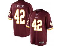 Men Nike NFL Washington Redskins #42 Charley Taylor Home Burgundy Red Limited Jersey