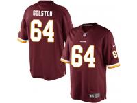Men Nike NFL Washington Redskins #64 Kedric Golston Home Burgundy Red Limited Jersey