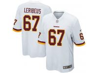 Men Nike NFL Washington Redskins #67 Josh Leribeus Road White Game Jersey