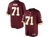 Men Nike NFL Washington Redskins #71 Charles Mann Home Burgundy Red Limited Jersey