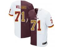 Men Nike NFL Washington Redskins #71 Trent Williams Authentic Elite Team Two Tone Jersey