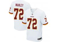 Men Nike NFL Washington Redskins #72 Dexter Manley Authentic Elite Road White Jersey