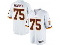 Men Nike NFL Washington Redskins #75 Brandon Scherff Road White Limited Jersey
