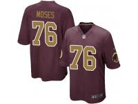 Men Nike NFL Washington Redskins #76 Morgan Moses Burgundy Red 80th Anniversary Game Jersey