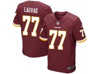 Men Nike NFL Washington Redskins #77 Shawn Lauvao Authentic Elite Home Burgundy Red Jersey