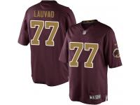 Men Nike NFL Washington Redskins #77 Shawn Lauvao Burgundy Red 80th Anniversary Limited Jersey