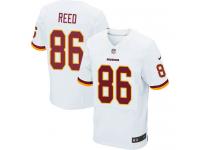 Men Nike NFL Washington Redskins #86 Jordan Reed Authentic Elite Road White Jersey