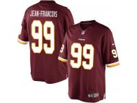 Men Nike NFL Washington Redskins #99 Ricky JeanFrancois Home Burgundy Red Limited Jersey