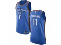 Men Nike Oklahoma City Thunder #11 Detlef Schrempf Royal Blue Road NBA Jersey - Icon Edition