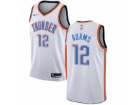 Men Nike Oklahoma City Thunder #12 Steven Adams White Home NBA Jersey - Association Edition