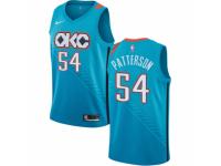 Men Nike Oklahoma City Thunder #54 Patrick Patterson  Turquoise NBA Jersey - City Edition