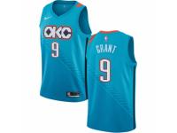 Men Nike Oklahoma City Thunder #9 Jerami Grant  Turquoise NBA Jersey - City Edition