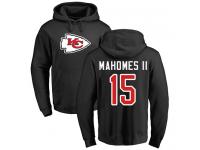 Men Nike Patrick Mahomes II Black Name & Number Logo - NFL Kansas City Chiefs #15 Pullover Hoodie