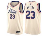 Men Nike Philadelphia 76ers #23 Jimmy Butler Cream NBA Jersey - City Edition
