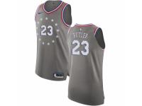 Men Nike Philadelphia 76ers #23 Jimmy Butler Gray NBA Jersey - City Edition