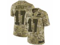 Men Nike Philadelphia Eagles #17 Alshon Jeffery Limited Camo 2018 Salute to Service NFL Jersey