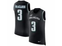 Men Nike Philadelphia Eagles #3 Matt McGloin Limited Black Rush Player Name & Number Tank Top NFL Jersey
